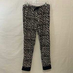 Silver Paw Leopard Print Pajama Pants Large **Matches Dog Jammies**